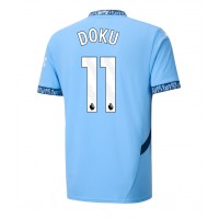 Fotbalové Dres Manchester City Jeremy Doku #11 Domácí 2024-25 Krátký Rukáv